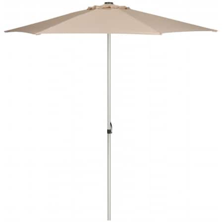 Safavieh Hurst 9 ft. Push Up Market Umbrella- Beige PAT8002A
